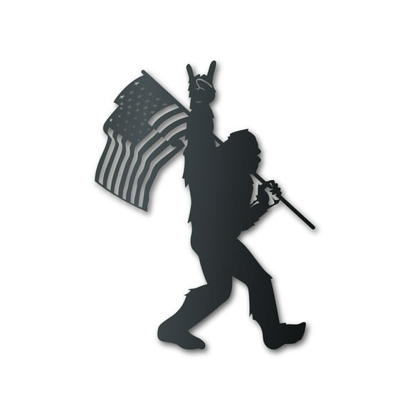 American Bigfoot Metal Sign 18