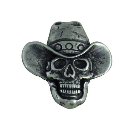 Biker Concho - Cowboy Skull Motorcycle Biker Concho Leathercraft Accessory
