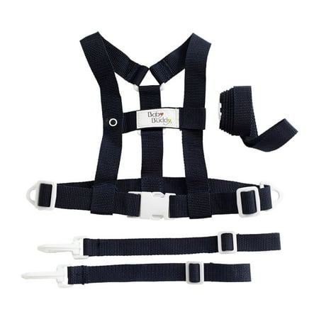 Baby Buddy Deluxe Security Harness With Tether And Chair Straps 4 Piece Navy