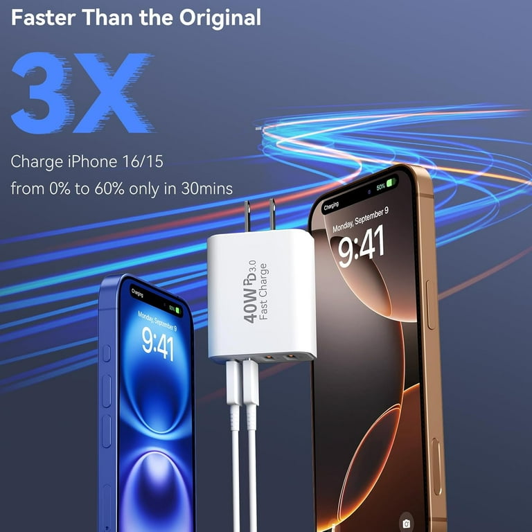 Meromore 40W 4-Port USB-C & USB-A Wall Charger photo 4