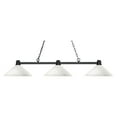thumbnail image 2 of Z-Lite 314-AMO14 Park 3 Light Island/Billiard Light with Angle Matte Opal Glass Shade, 2 of 2