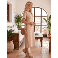 thumbnail image 4 of Vestido De Mujer Midi Casual Stretch Para Diario Y Salida, 4 of 5