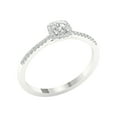 thumbnail image 2 of Imperial 1/4 Ct TDW Round Diamond Halo Engagement Ring in 10K White Gold (H-I, I2), 2 of 4