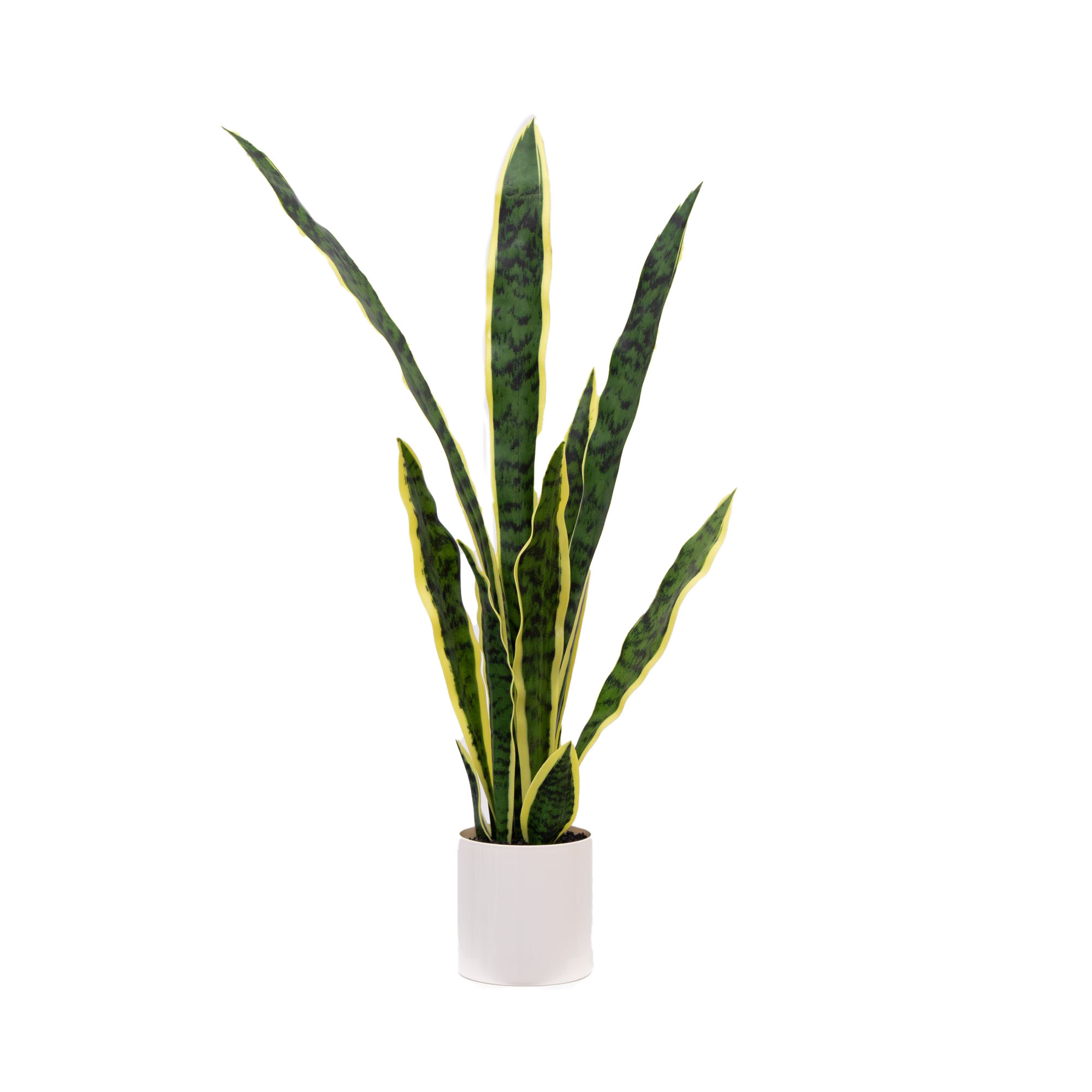 Mainstays Artificial Snake Plant, 30", Vanilla Planter photo 1