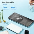 thumbnail image 4 of M Buder Altavoz de Conducción Ósea Bluetooth 5.0 Inalámbrico Portátil TWS Bocina Estéreo Mini Fuerte Batería 400mAh para Viajes Oficina Hogar Radio FM Micrófono Blanco 20 cm / 7.87 inches, 4 of 9
