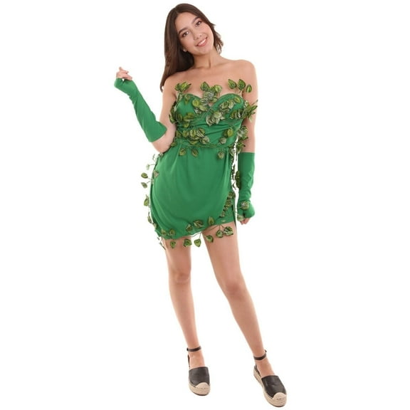 HPO Adult Women's Beauty Costume | Green Color Cosplay Costume,