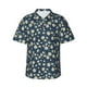 thumbnail image 1 of Balery Daisy Floral B Camisas hawaianas de manga corta para hombre, camisas playeras de corte holgado, camisas de vacaciones con botones,Large, 1 of 7