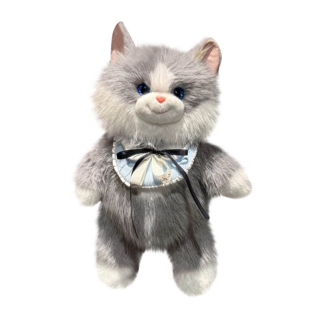 Leodye 1PCS Ragdoll Backpack Toy Cute Kitty Double Shoulder Bag Design Girls Lovely Kitty Doll Plush Backpack Toy