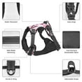 thumbnail image 3 of Vsdgher Eiffel Tower and Butterflies Pattern Dog Harness,No Pull Pet Harness with Soft Padded Handle,Adjustable Reflective Vest with 2 Buckles,4 Slide Buckles,S-XL Medium, 3 of 4