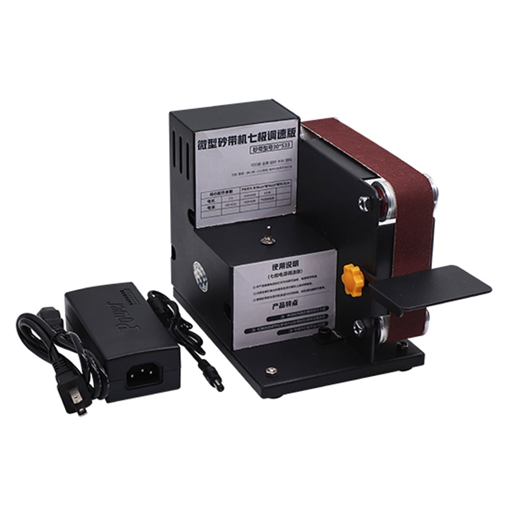 Micro Mini Electric Belt Sander DIY Polishing Grinding Machine Fixed