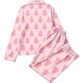 thumbnail image 6 of Riecok Long Sleeve Pajama Set for Women Christmas Xmas Tree Printed 2 Piece PJs Sleepwear Button down Shirt and Pant Holiday Homewear, 6 of 6