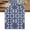 Blue, variant on Navy Blue Geometric Table Runner, Vintage Abstract Art Washable Cotton Linen Table Runners 36 Inches Long, Dresser Scarf Runner for Nightstand/End Tables/Round Tables 13''x36''