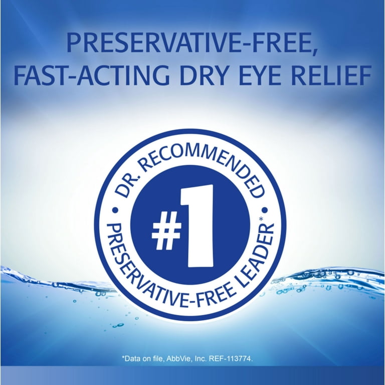 Refresh Classic Lubricant Eye Drops Preservative-Free Artificial Tears, 0.4  ml, 50 Count HSA/FSA Eligible - Walmart.com