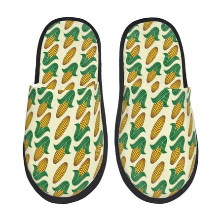 Balery Corn 8 Slient Indoor Furry Fleece Comfort House Shoes Soft Non-Slip Home Shoes Cotton slippers House Slippers-- Large