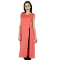 thumbnail image 2 of Bimba Women Rayon custom Kurta Ethnic Kurti Sleeveless Top Indian Ethnic Blouse With Slit, 2 of 2