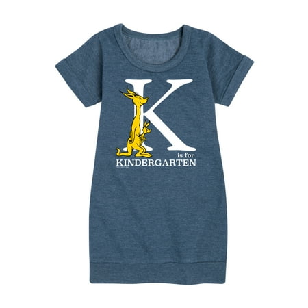 

Dr. Seuss - K Is For Kindergarten - Youth Girls Fleece Dress