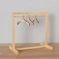 thumbnail image 2 of Garment Organizer Hangers Doll Wooden Clothes Rack Scarf Holder for Dolls Handbag Clothes, 2 of 6