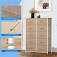 thumbnail image 5 of Dextrus 10 Drawers Dresser Fabric Storage Tower Cabinet Bin Storage Organizer for Closets s, Beige, 5 of 6