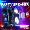 thumbnail image 6 of Dolphin SP-210RBT Portable Bluetooth Party Speaker on Wheels with Lights, 10" PartyBox, 6 of 11