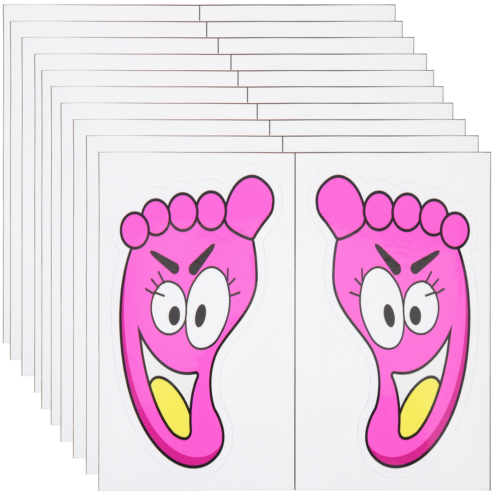 10 Pairs Footprint Floor Sticker Lovely Footprint Stickers Lovely Floor