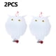 thumbnail image 2 of Paquete de 2 escondites para pájaros, decoración colgante con forma de búho para asustar a los pájaros, cuervos, palomas y repelente de pájaros, antigolpes en las ventanas, 2 of 5