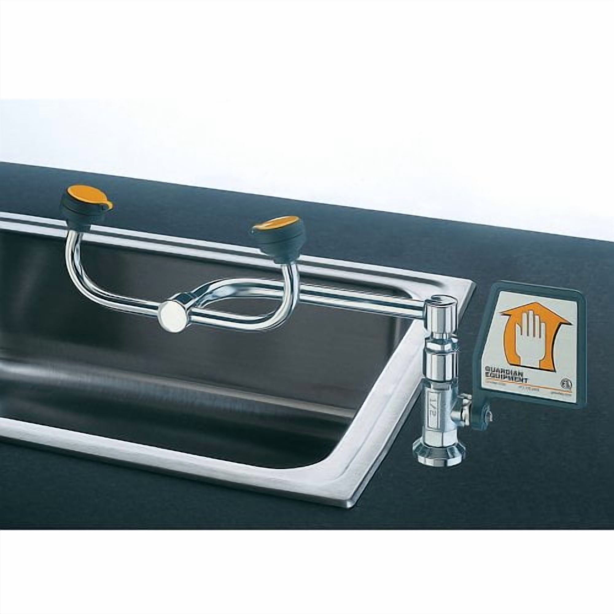 Deck Mount 90° Swivel Eye Washes, Right Hand