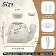 thumbnail image 4 of Leses Electric Turtle Ceramic Wax Melt Warmer for Scented Wax Cubes, White, 4 of 4