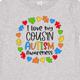 thumbnail image 4 of Inktastic I Love My Cousin Autism Awareness Boys or Girls Baby T-Shirt, 4 of 5