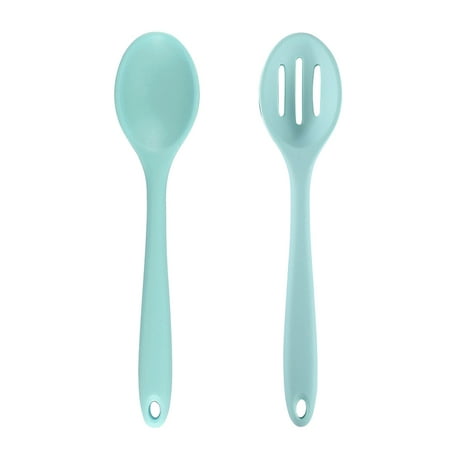 

Cooking Tools and Utensils 2 Piece Nylon and Wood Kitchen Set Heat Resistant Spatula and Spoons Nordic Green + Nordic Green