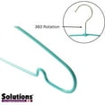 thumbnail image 3 of Solutions PRET Hanger - Sky Blue, Slim, Swivel Hook, Pack of 10, 3 of 4