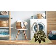 thumbnail image 2 of Ahgly Company Machine Washable Indoor Square Transitional Chocolate Brown Area Rugs, 4' Square, 2 of 7