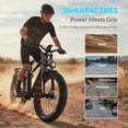 thumbnail image 6 of 5TH WHEEL W29B 26" x 4" Fat Tire Electric Bike, 750W Motor Adult Ebike with 48V 15Ah Removable Battery, Electric Mountain Bicycle with 7 Speed, UL2849, 6 of 13