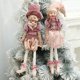 thumbnail image 4 of Pareja de elfos rosados, muñecos de peluche, elfos, colgantes para árbol de Navidad, adornos colgantes, decoración navideña, regalos de Año Nuevo para niños, 4 of 5