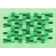 thumbnail image 1 of Ahgly Company Machine Washable Indoor Rectangle Transitional Jade Green Area Rugs, 6' x 9', 1 of 1