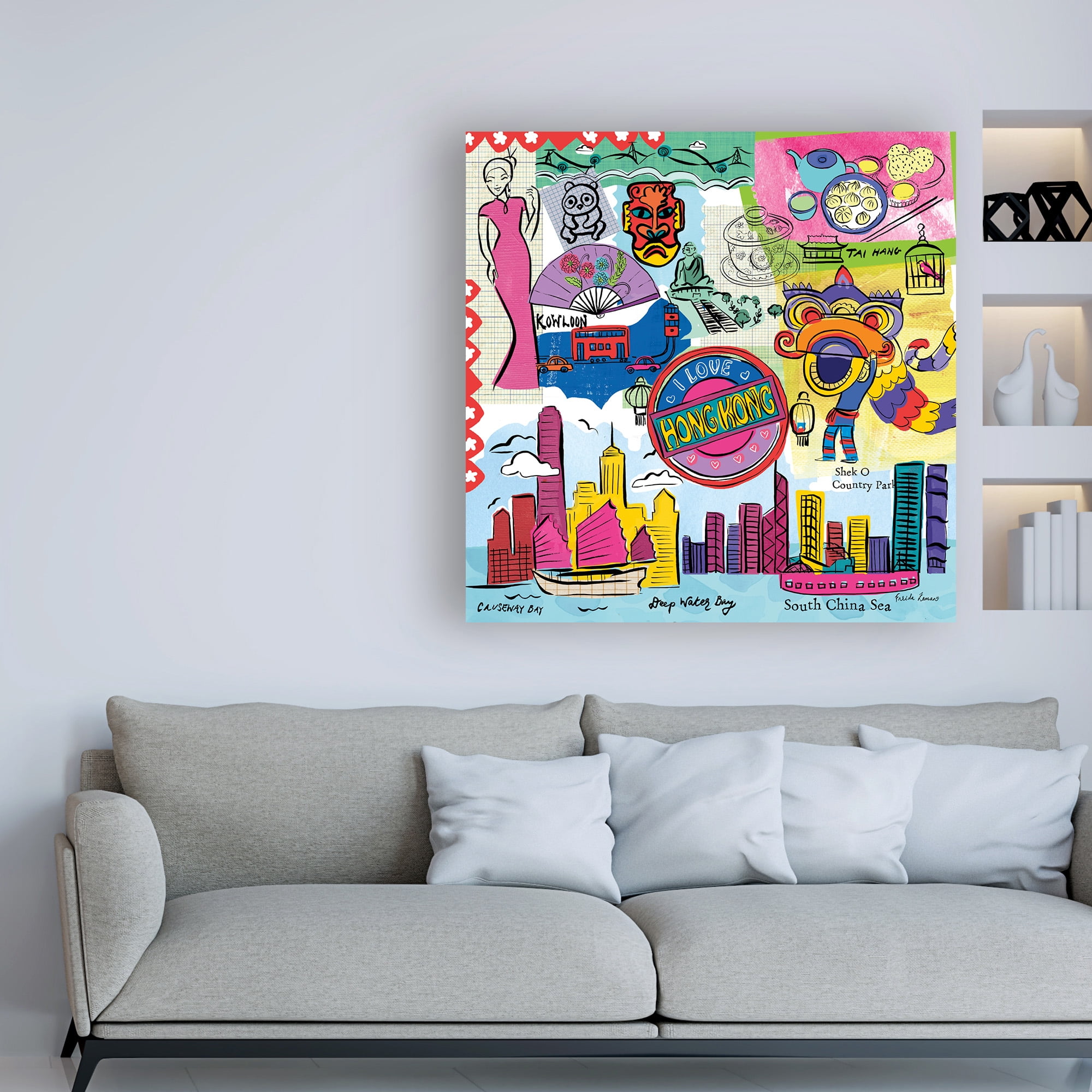 Trademark Fine Art 'Global Travel XIV' Canvas Art by Farida Zaman