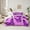Purple, variant on Feelyou Romantic Fashion Butterfly Bedding Comforter Set 7pcs, Glitter Sequin Print Blue King Bedding Sets, Kawaii Animal Bed Sheets, Microfiber Bedroom Decor