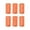 Orange, variant on Silicone Watch Strap Loops, 16mm Watch Band Keeper Rings, Replacement Rubber Watch Strap Fasteners, for Smartwatch Fitness Tracker Band Retention