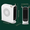 thumbnail image 3 of Calentador de espacio eléctrico de 500 vatios con protección de seguridad Calentador de habitación de calentamiento rápido pequeño Invierno Mantener caliente - Blanco Kuyhfg Bienvenido a Kuyhfg, 3 of 5