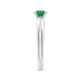thumbnail image 3 of Angara Natural 0.45 Ct. Emerald Solitaire Ring in 14K White Gold for Women (Ring Size: 11), 3 of 9
