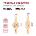 thumbnail image 3 of KneadAce Silicone Bread Sling Set, Sourdough Bread Lifter for Dutch Oven, Non-Stick BPA Free, 2 Pack, 1 Round 1 Oval, 3 of 8
