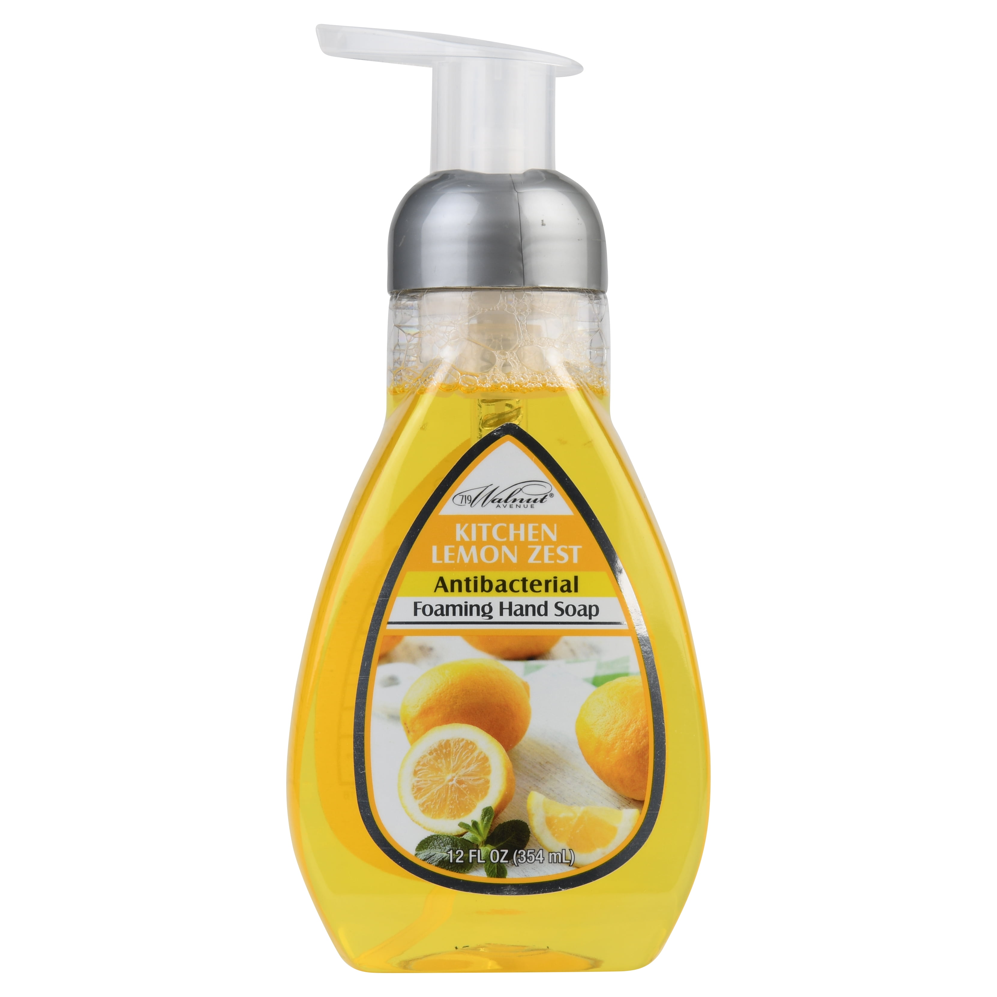 719 Walnut Avenue 12 Fl Oz Kitchen Lemon Zest Antibacterial Foaming Hand Soap Walmartcom