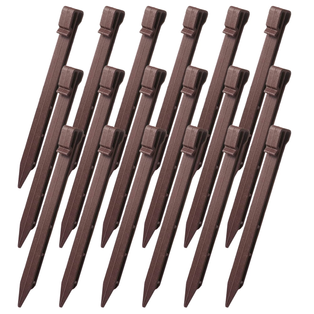 Gongc 30 Garden Landscape Edging Stakes Lawn Ground Tent Pegs Heavy Duty Landscaping