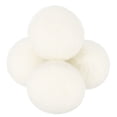 thumbnail image 1 of Uxcell 4 Paquetes de Pelotas de Secadora, Pelotas de Secadora de Lana de 2.4 Pulgadas para Ropa de Secadora, Blancas, 1 of 5