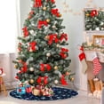 thumbnail image 4 of FMSHPON Galaxy Star Xmas Christmas Tree Skirt Stand Mat for Holiday Party Decoration Indoor Outdoor 48 inches, 4 of 6