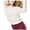 Pink - 691, variant on Aeropostale Womens Contrast Stripe Pullover Sweater, Pink, X-Large