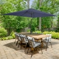 thumbnail image 6 of Pure Garden 10’ Rectangular Patio Umbrella with Push Button Tilt, Navy, 6 of 9