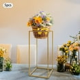 thumbnail image 4 of 5 Pcs Gold Flower Stand for Wedding , Gold Vase Metal Column Stand, Floor Vase Table Centerpieces for Reception, 23.6inch Wedding Flower Stand, Flower Column Stand for Wedding Home Party Decorations, 4 of 7
