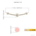 thumbnail image 3 of ANGARA Natural Spaced Out Diamond Curved Bar Pendant in 14K Yellow Gold for Women (Size-3.1mm| Color-I-J| Clarity-I1-I2) | Anniversary, Jewelry Gift for Women | Natural Diamond Necklace, 3 of 8