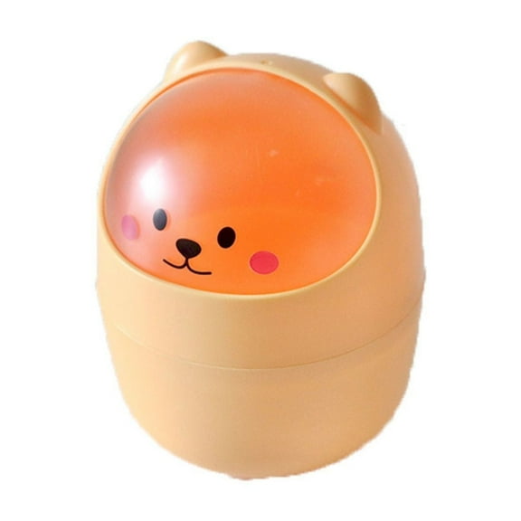 Clearance! Table Trash Can with Lid Small Trash Can Small Trash Can Trash Can Table Waste Small Wastepaper Basket for Desk Cute Trash Cans for Family Living Room Bedroom