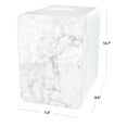 thumbnail image 3 of Personal Chiller Mini Fridge Small Space Cooler, White Marble, 3 of 10